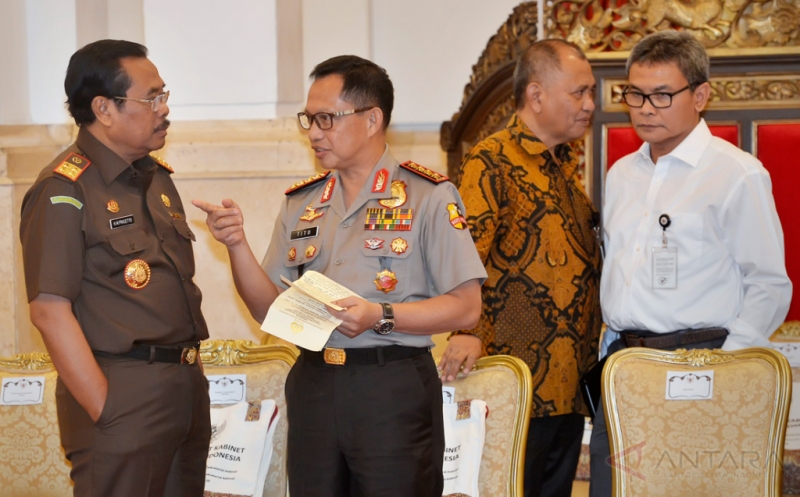 Hasil gambar untuk Tito karnavian,agus KPK dan jaksa agung