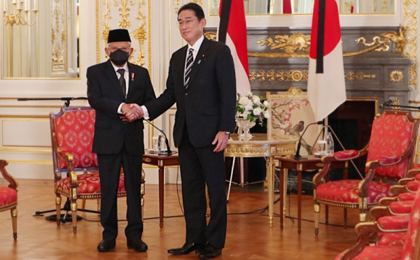 Wapres Maruf Amin Bertemu Pm Jepang Kishida Fumio Di Istana Akasaka