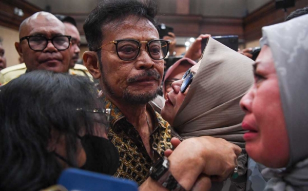 Ekspresi Syahrul Yasin Limpo Dituntut Tahun Penjara Foto Okezone