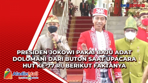 Presiden Jokowi Pakai Baju Adat Dolomani Dari Buton Saat Upacara HUT Ke