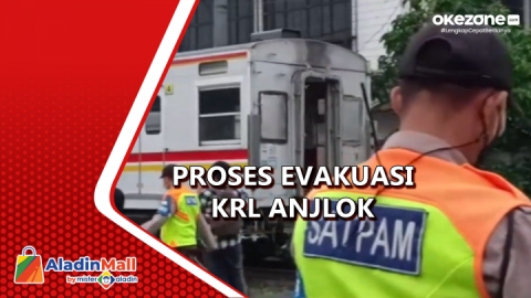 KRL Anjlok Di Kampung Bandan Evakuasi Berlangsung Hingga Malam