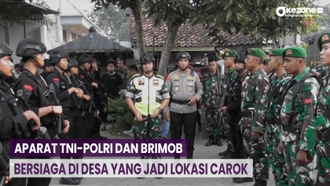 Aparat TNI Polri Dan Brimob Bersiaga Di Desa Yang Jadi Lokasi Carok 1 5