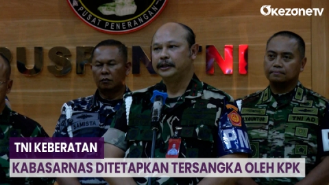 TNI Keberatan Kabasarnas Ditetapkan Tersangka Oleh KPK Begini