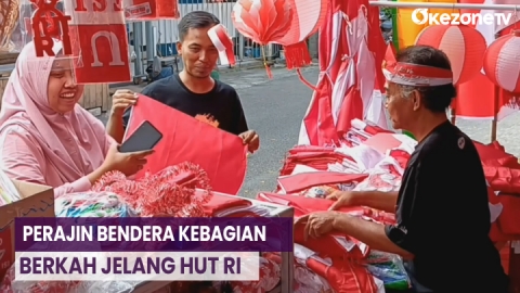 Berkah Agustusan Omzet Perajin Bendera Merah Putih Melonjak