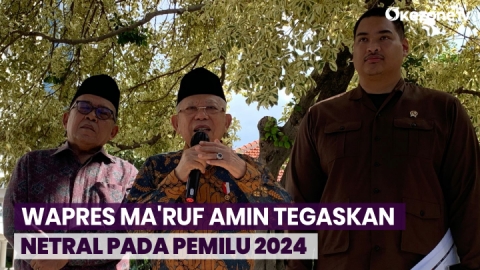 Wapres Ma Ruf Amin Tegaskan Netral Pada Pemilu 2024 Pilihan Itu