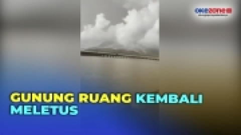 Video Detik Detik Gunung Ruang Meletus Lagi Di Kabupaten Sitaro