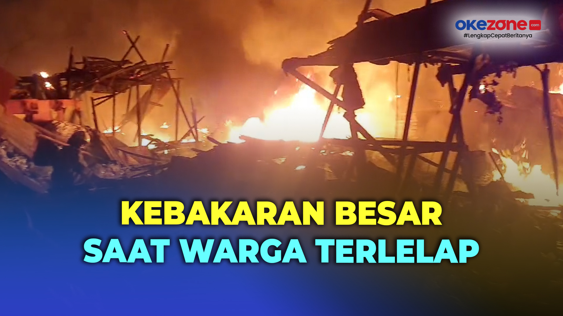 Lapak Barang Bekas Seluas 3 Ha Terbakar Di Joglo Jakbar Api Berkobar