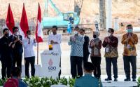 Presiden Joko Widodo Resmikan Pembangunan Proyek Hilirisasi Batu Bara Jadi DME di Muara Enim