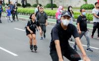 Euforia Warga Jakarta Berolahraga Tanpa Kenakan Masker di Kawasan CFD