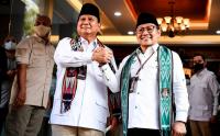 Kemesraan Cak Imin dan Prabowo saat Daftar Parpol Peserta Pemilu 2024 di KPU