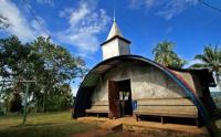 Bagunan Gereja Peninggalan Perang Dunia II di Papua