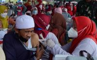 Vaksinasi Booster Hari Merdeka di Bandar Lampung
