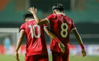Pertarungan Sengit, Babak Pertama Indonesia vs UEA Imbang 2-2