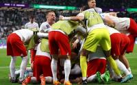 Selebrasi Pemain Polandia Tumbangkan Arab Saudi di Piala Dunia 2022
