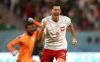 Selebrasi Robert Lewandowski Jebol Gawang Arab Saudi di Piala Dunia 2022