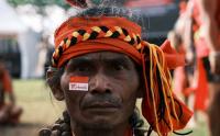 Pasukan Merah Tariu Borneo Bangkule Rajakng Berkumpul di Pontianak