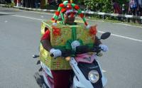 Karnaval Santa Claus di Kota Sorong Papua Barat