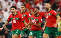 Selebrasi Pemain Maroko Pulangkan Spanyol dari Piala Dunia 2022