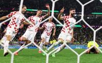 Selebrasi Pemain Timnas Kroasia Singkirkan Timnas Brasil dari Piala Dunia 2022