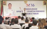 Hary Tanoesoedibjo Lantik Ketua DPW Perindo Jatim Letnan Jenderal TNI (Purn) R. Wisnoe Prasetja Boedi