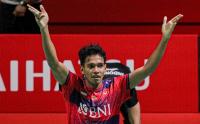 Selebrasi Chico Aura Melaju ke Final Indonesia Masters 2023