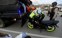 Polisi Amankan Sejumlah Motor yang Terjaring Aksi Balap Liar di Palu