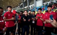 Teteskan Air Mata, Ketum PSSI Erick Thohir Doa Bersama Timnas Indonesia U-20