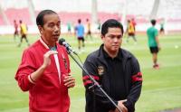 Kasih Semangat, Presiden Jokowi Sambangi TC Timnas Indonesia U-20 dan U-22