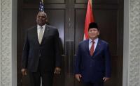 Menhan Prabowo dan Menhan AS Lakukan Pertemuan Empat Mata
