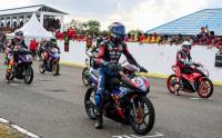 Aksi Pembalap One Prix 2023 di Sirkuit Sabaru Palangka Raya