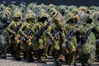 Aksi Defile Pasukan Meriahkan Peringatan HUT TNI ke-80