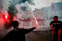 Suporter Timnas Indonesia Gelar Aksi Revolusi Total PSSI