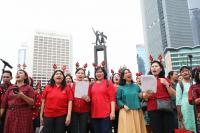 Pemprov DKI Jakarta Gelar Christmas Carol Colossal di Bundaran HI