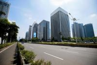 Jalanan Jakarta Lengang saat Libur Natal