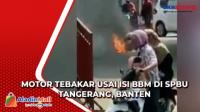 Motor Tebakar Usai Isi BBM di SPBU Tangerang, Banten