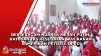 Berseragam Nuansa Merah Putih, Ratusan TKS Kesehatan Way Kanan Sampaikan Petisi di DPRD