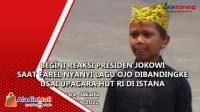 Begini Reaksi Presiden Jokowi saat Farel Menyanyi Lagu Ojo Dibandingke Usai Upacara HUT RI di Istana