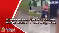 Burung Kasuari Viral, Ikut Jogging Bersama Anggota TNI di Manokwari
