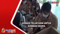 Siswa SMA di Brebes Donasi 3 Ribu Telur Asin untuk Korban Gempa Cianjur