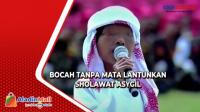 Merinding, Azzam Nur Mu'jizat Bocah Tanpa Mata Lantunkan Sholawat Asygil di Depan Presiden Jokowi