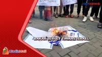 Demo Tolak Timnas Israel U-20, Massa di Surabaya Bakar Jersey