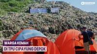 Warga Kemah di TPU Cipayung Depok Memprotes Gunungan Sampah yang Melebihi Kapasitas