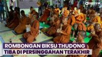 Rombongan Biksu Thudong Tiba di Persinggahan Terakhir Disambut Karawitan