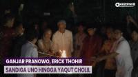 Momen Ganjar Pranowo, Erick Thohir, Sandiga Uno hingga Yaqut Cholil Terbangkan Lampion Waisak di Candi Borobudur