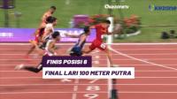 Highlight Atletik Asian Games 2023 : Lalu Muhammad Zohri Gagal Gondol Medali di Final Lari 100 Meter Putra