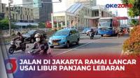 Hari Pertama Kerja Usai Libur Lebaran 2024, Lalu Lintas MH Thamrin Jakarta Ramai Lancar