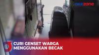 Gunakan Becak, Maling Beraksi Curi Genset Warga di Medan