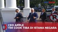 Detik-Detik CEO Apple Tim Cook Tiba di Istana Negara 