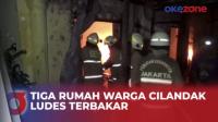Kebakaran Hebat Melanda 3 Rumah Warga Cilandak Jakarta Selatan 