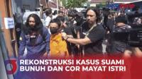 Polisi Gelar Rekonstruksi Kasus Suami Bunuh dan Cor Mayat Istri di Makassar 